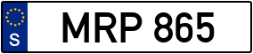 Trailer License Plate